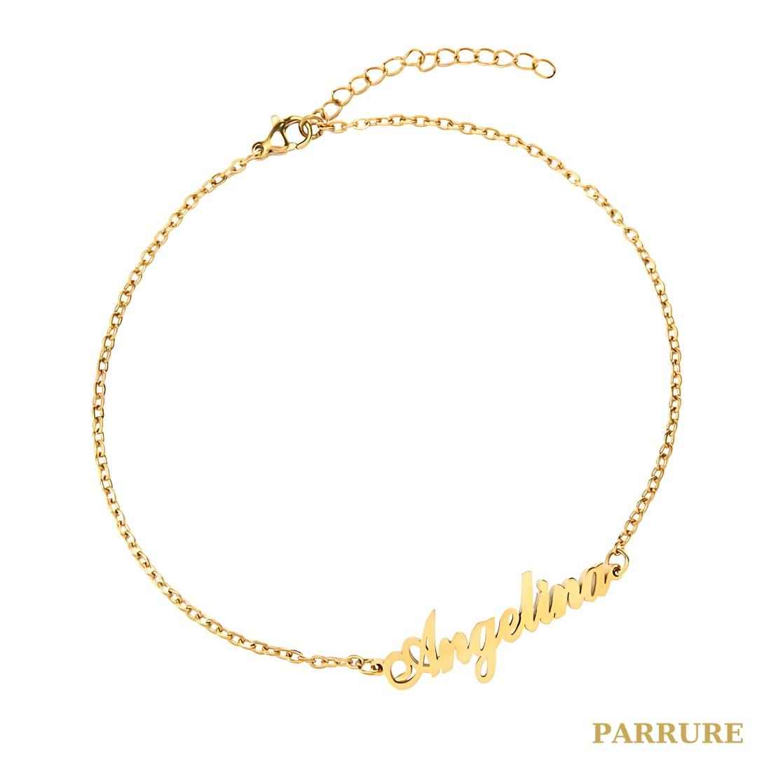 AYLA® - BRACELET CHEVILLE PRÉNOM PERSONNALISÉ