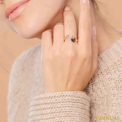 LOVA® - BAGUE COEUR PRÉNOM PERSONNALISÉ