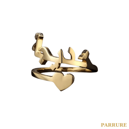 LOVA® - BAGUE COEUR PRÉNOM PERSONNALISÉ - Parrure