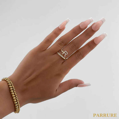 INITIALE® – BAGUE PERSONNALISÉE AVEC INITIALE