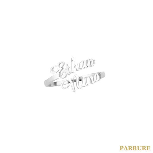 DUO® - BAGUE PRÉNOMS PERSONNALISÉE - Parrure